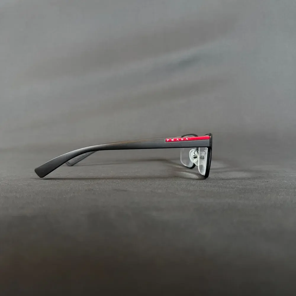 Prada VPS50G 55-17-140 DG0-1O1 Black Red Sport Eyeglasses Only Frame